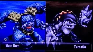 SKYLANDERS GIANTS LEGENDARY SLAM BAM VS TERRAFIN RING OUT