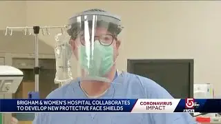 Health care workers in Boston test new face shields