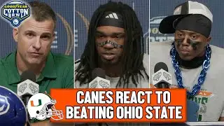 Mario Cristobal, Mark Fletcher & Keionte Scott Postgame Press Conference After Win vs #2 Ohio State