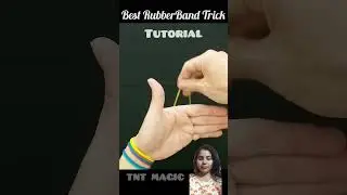 BEST Magic. Tutorial Rubberband Trick .#magic #magictrick#shorts#bestmagic#rubberbandtricks#magic #