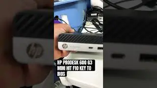 How To Enter Bios on HP Prodesk  600 G3 #Bios  #hplaptop