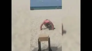 Power Zone Breaking Record Attempt with a Punch | Martial Arts Beach Spring Board Breaking #karate