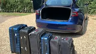Испытание чемодана Tesla Model 3 Посетите www.theteslataxi.co.uk, чтобы забронировать следующую поездку