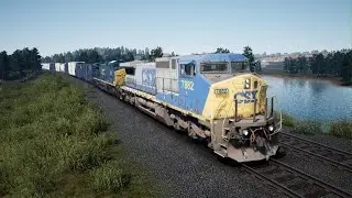 Train Sim World 5 CSX Transportation GE C40-8W Dash 8 MBTA Commuter PS5 Gameplay