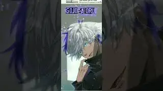 Gojo Satoru Blue hair transformation edit // smudge edit of gojo // #gojosotaru #jujutsukaisenedit