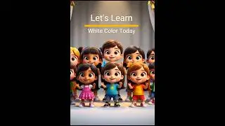 White Color Learning Video for Toddlers