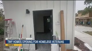 Homeless veterans moving into community of tiny homes