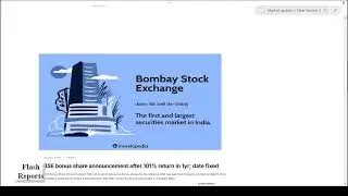 Indian stock Market Update, BSE, Indian GDP, KP green energy, Investments.