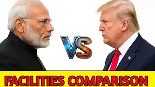 American President vs PM Modi | Facilities, Lifestyle & Security Comparison 2025
