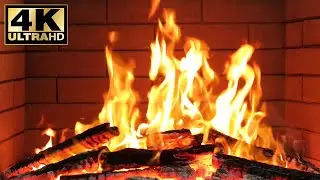 🔥 Fire Background Video Effects 4K. Fireplace Mind Therapy Relaxing Atmosphere cozy fireplace sounds