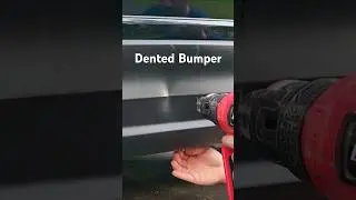 Как исправить вмятину на пластиковом бампере #сделайсам #автомобиль