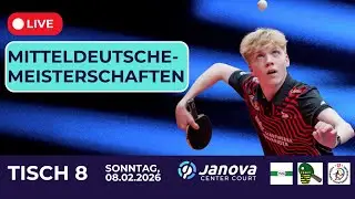 TISCHTENNIS &ndash; Mitteldeutsche Meisterschaften 25/26&ndash; Tag 2 | Tisch 8