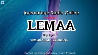 LE E MA A (ILAJE QUIZ) __ Episode 1