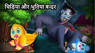 चिड़िया और भुतिया बन्दर | Chidiya aur bhutiya bandar | Chidiya Cartoon | tuni chidiya cartoon tv |