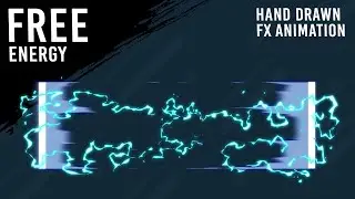 Free Energy 2D FX animation [Green Screen, MOV clips, AE project]