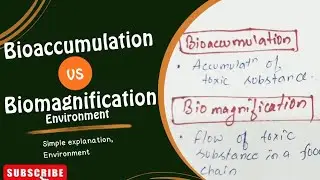 Bioaccumulation VS Biomagnification. | Environment concept. | Ecology. #upsc2026 #apsc  #nirola  