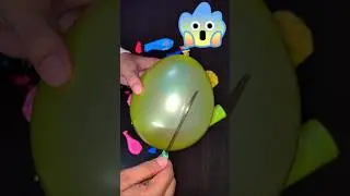 Multi-Layer Balloon Cutting🔪🎈-ASMR Balloon Pop Fun #satisfying #asmr #shorts #experiment #balloon