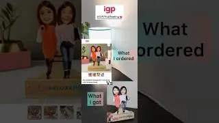 Igp Personalized Caricature  👭| #viral #trendingonshorts #unboxing #youtube