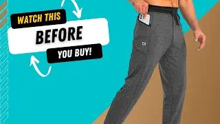 G Gradual Men's Jogger Pants with Zipper Pockets