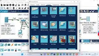 18 - Configuration et v&eacute;rification d&rsquo;un serveur DNS sous Cisco Packet Tracer :  Cas&nbsp;pratique avanc&eacute;