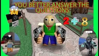 Baldi wants his math questions to be answered again | Angredsiren960's roblox adventures ep 12