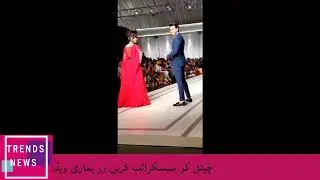 Beautifil stars of #WrongNo2 #SamiKhan and #NeelamMunir looks lovely on the ramp wearing