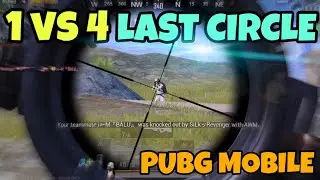 1 vs 4 LAST CIRCLE | PUBG MOBILE | ADIYN GAMING