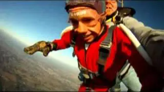 Justin Griffin makes his first skydive.