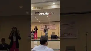 Mere Bina Live 💕 | Duet Performance | Guitar 🎸 | College Event