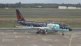 Airbus A320-214 Brussels Airlines (Tintin comic Livery) OO-SNB at Berlin Tegel Airport Rwy 26R/26L