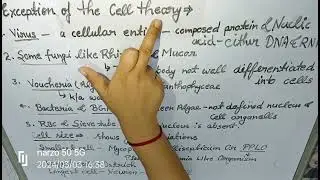 Exception of Cell theory,  Cell size/#neet /#biology/ #science
