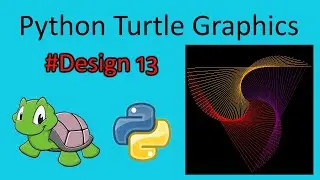 python turtle graphics tutorial || #design13  || Python graphics
