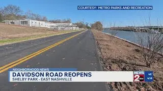 Davidson Street reopens in Shelby Park