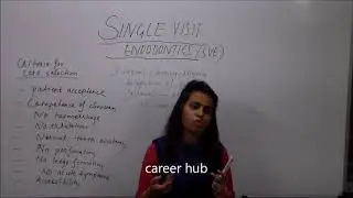 Single visit root canal treatment rct endodontic by Dr Prerna Career Hub Medical institute Bhopal