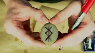 Carving RUNES into ROCKS!!