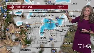 Snow tapers off in Denver but another round coming later this week