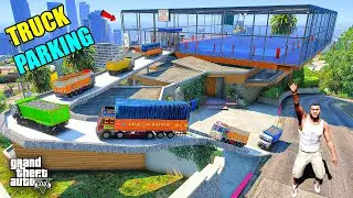 Franklin & Shinchan Build Parking Area For Mini RC Truck in GTA 5 | JNK GAMER