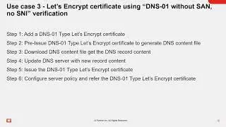 FortiWeb: How to Provision and Deploy Let's Encrypt Certificates