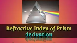 Refractive index of prism derivation