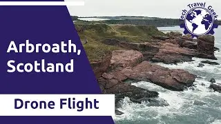 Arbroath Cliffs in Scotland - DJI Mavic Air 2 - Tech Travel Geeks Drone Flights