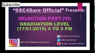 Selection Post Answer Key || Question Paper || SSC || 2018 || Level of Questions for SSC Exams