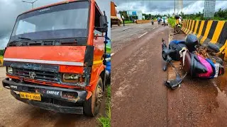 Accident Between Water Tanker And Scooter At Mahakhazan Colvale Highway | 2 Nigerian Injured.