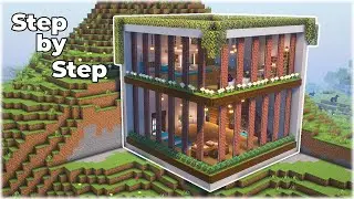 How to Build Best Mountain House in Minecraft Tutorial