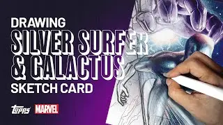 Topps Marvel Mint: COSMIC SHOWDOWN! Silver Surfer and Galactus MARKER ART REVEALED!