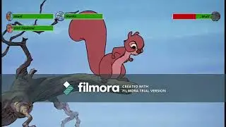 The Sword in the Stone Wolf Attack with healthbars