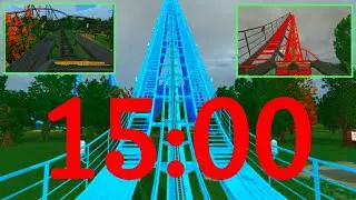 15 Minute Countdown Timer with Roller Coaster Ride | No Limits 2 Coaster Ride Timer 15 Minutes
