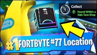 FORTBYTE #77 Location - FOUND WITHIN A TRACK SIDE TACO SHOP (Fortnite)