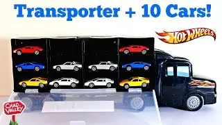 Transporter with 10 Cars by Chad Valley, Very Similar to Hot Wheels Transporter