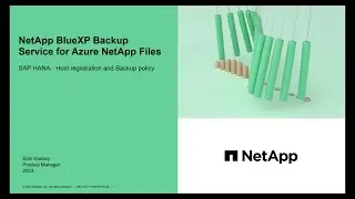 BlueXP backup & recovery for HANA system over Azure NetApp files - Part 1