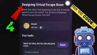 Designing Virtual Escape Room | Tapswap Video Code